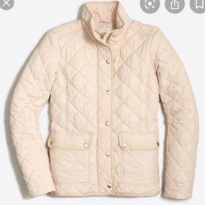 *LIKE NEW* J Crew Cream Quilted Coat